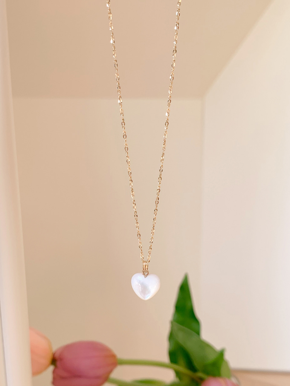 Mermaid Heart Stone Necklace