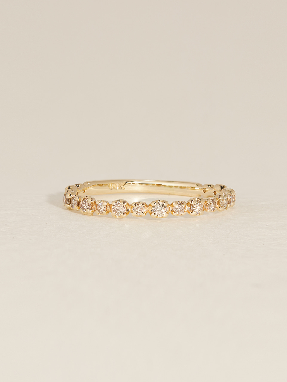 Pure Layered Cognac Point Ring