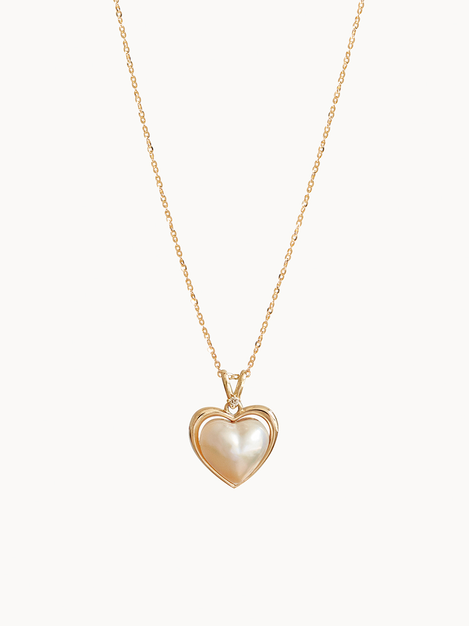 Heart Mabe Pearl Necklace