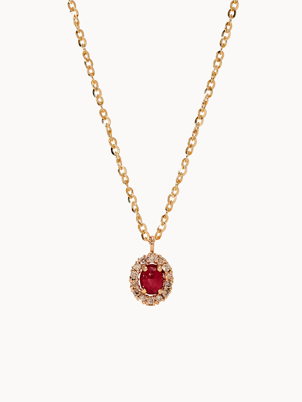 Flower Ruby Necklace