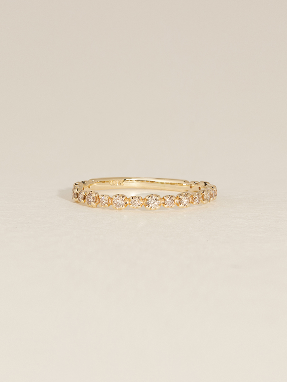 Pure Layered Cognac Point Ring