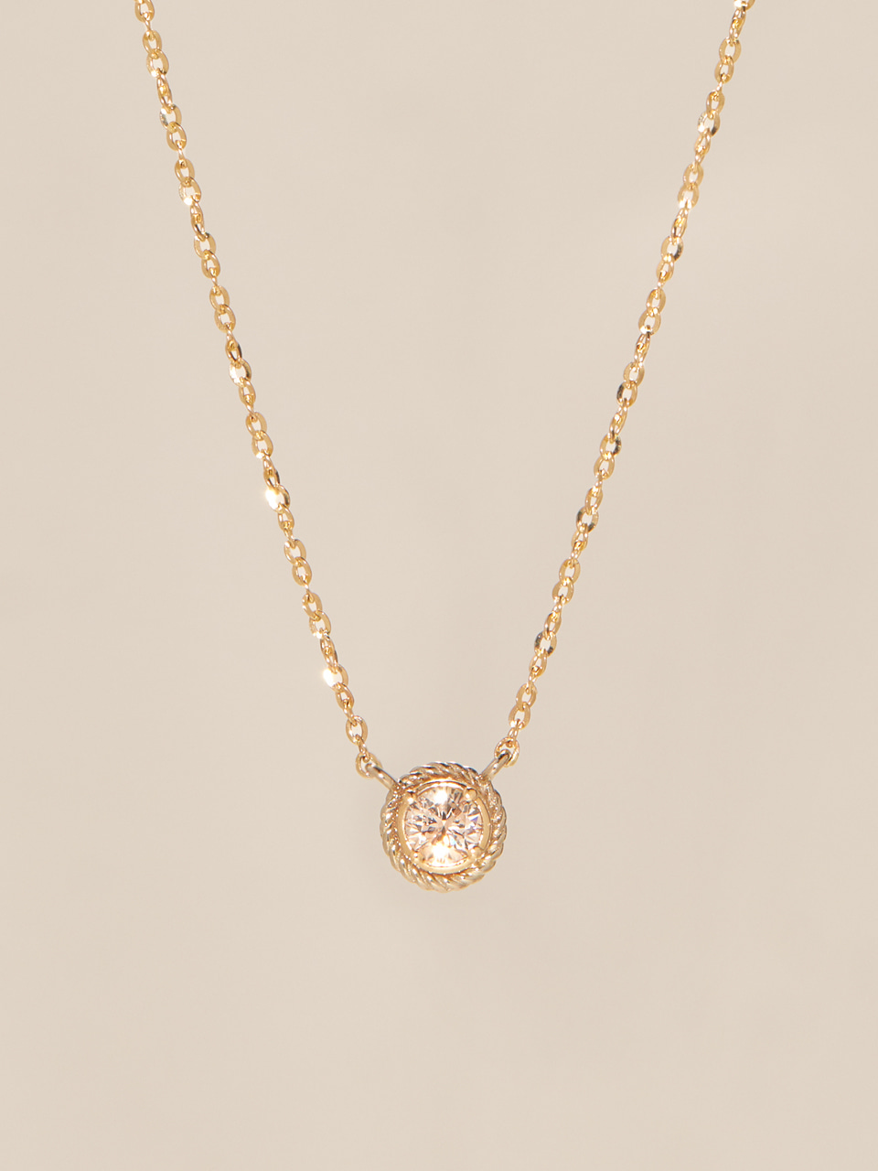 Flawless 0.2ct Diamond Necklace