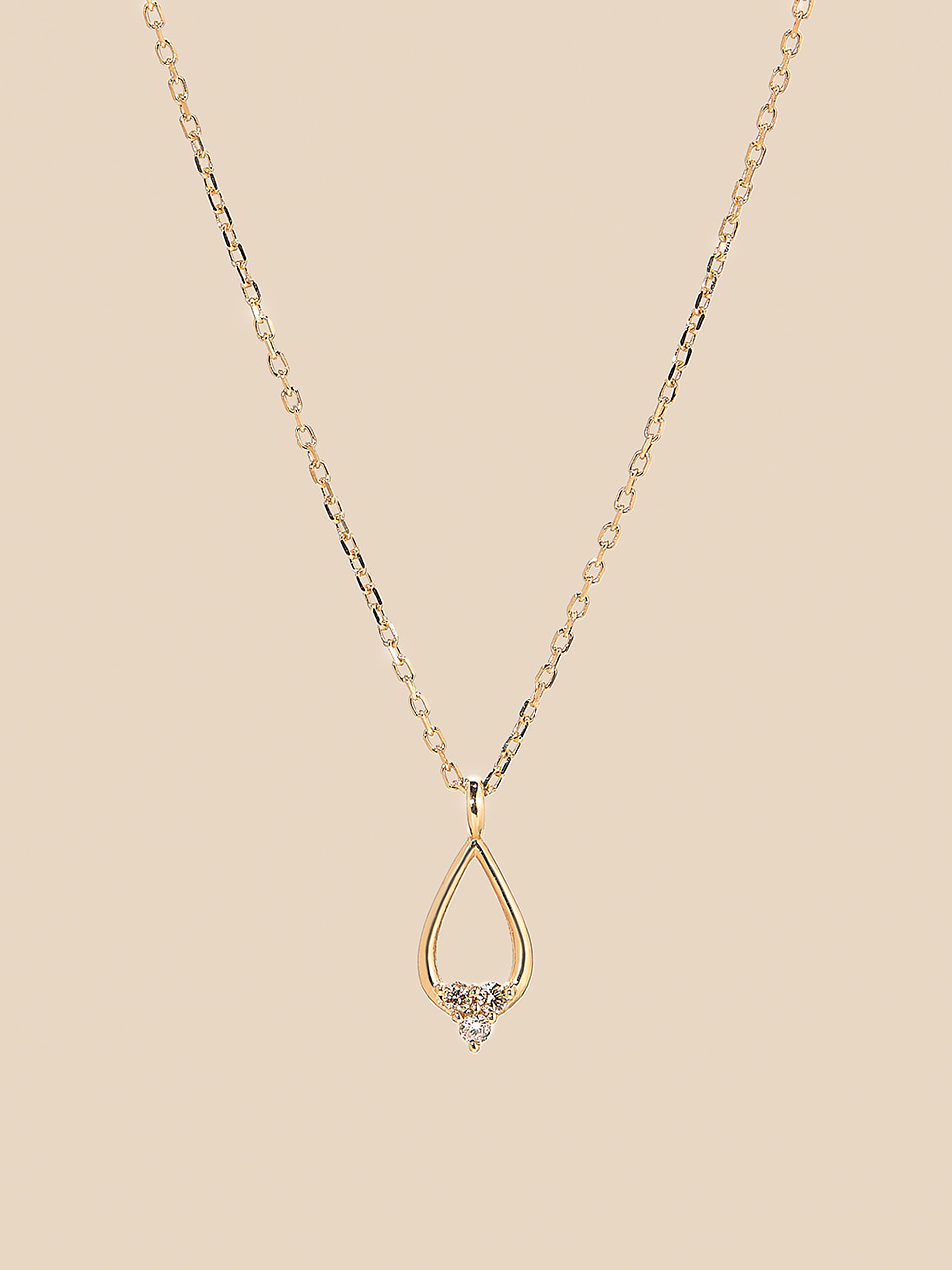 Lazy Drop Diamond Necklace