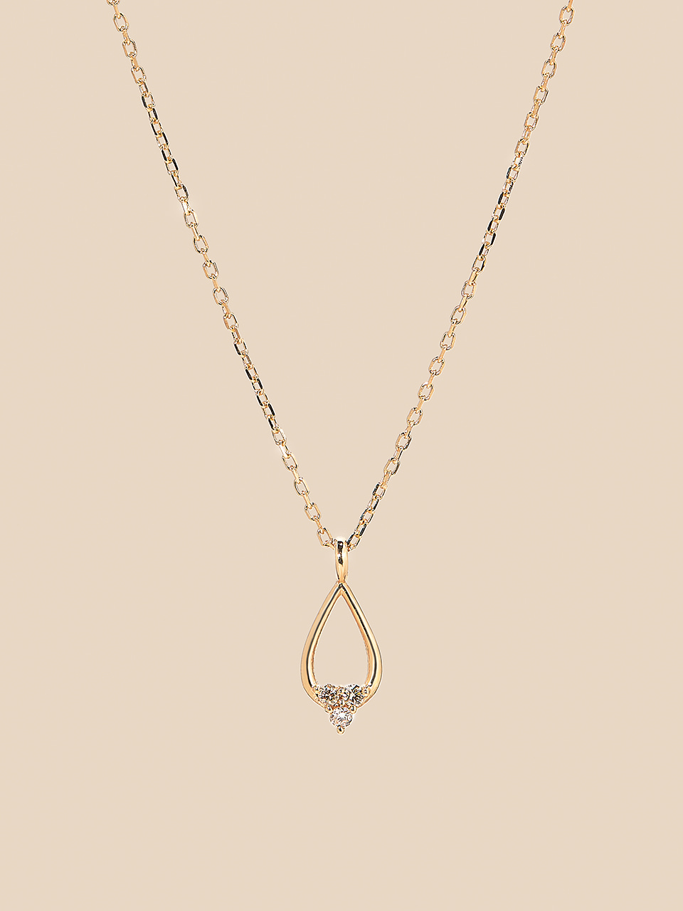 Lazy Drop Diamond Necklace