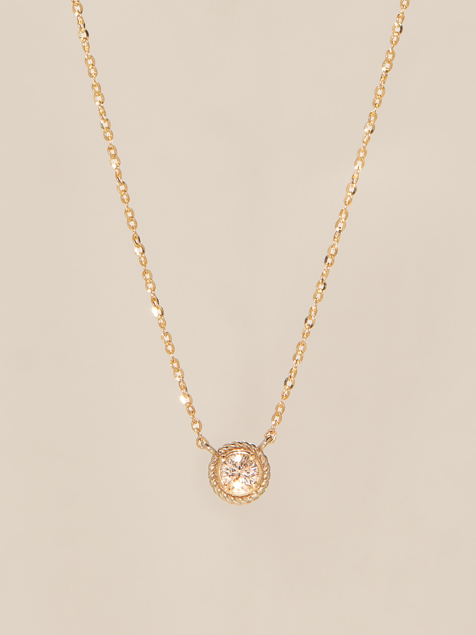 Flawless 0.2ct Diamond Necklace