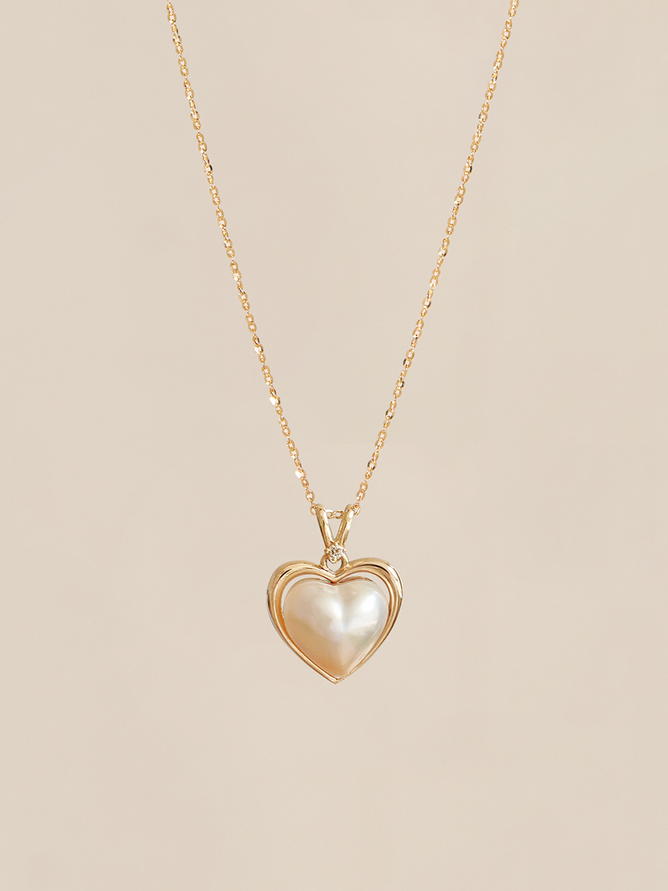 Heart Mabe Pearl Necklace