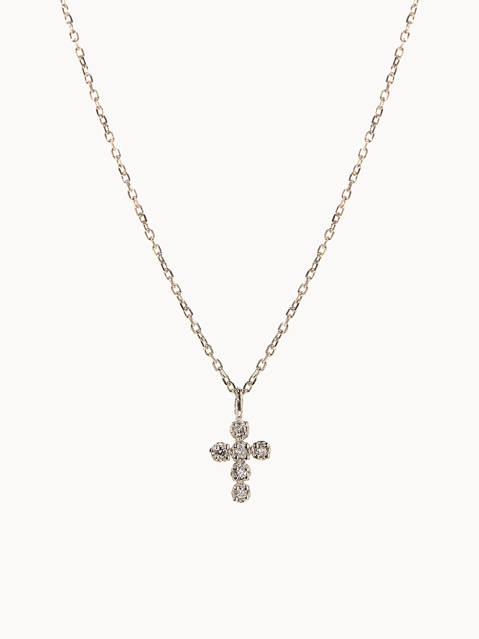 Diamond Mini Cross Necklace