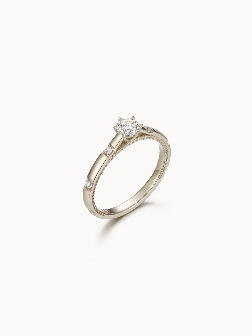 Promise Leaf Diamond Ring - 0.3ct Diamond