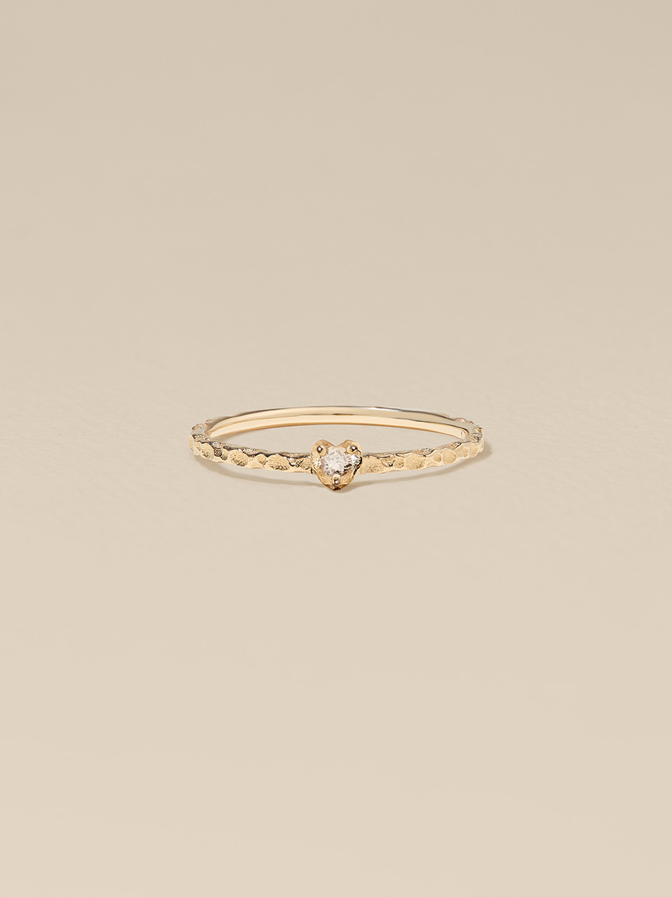 April Heart Diamond Ring